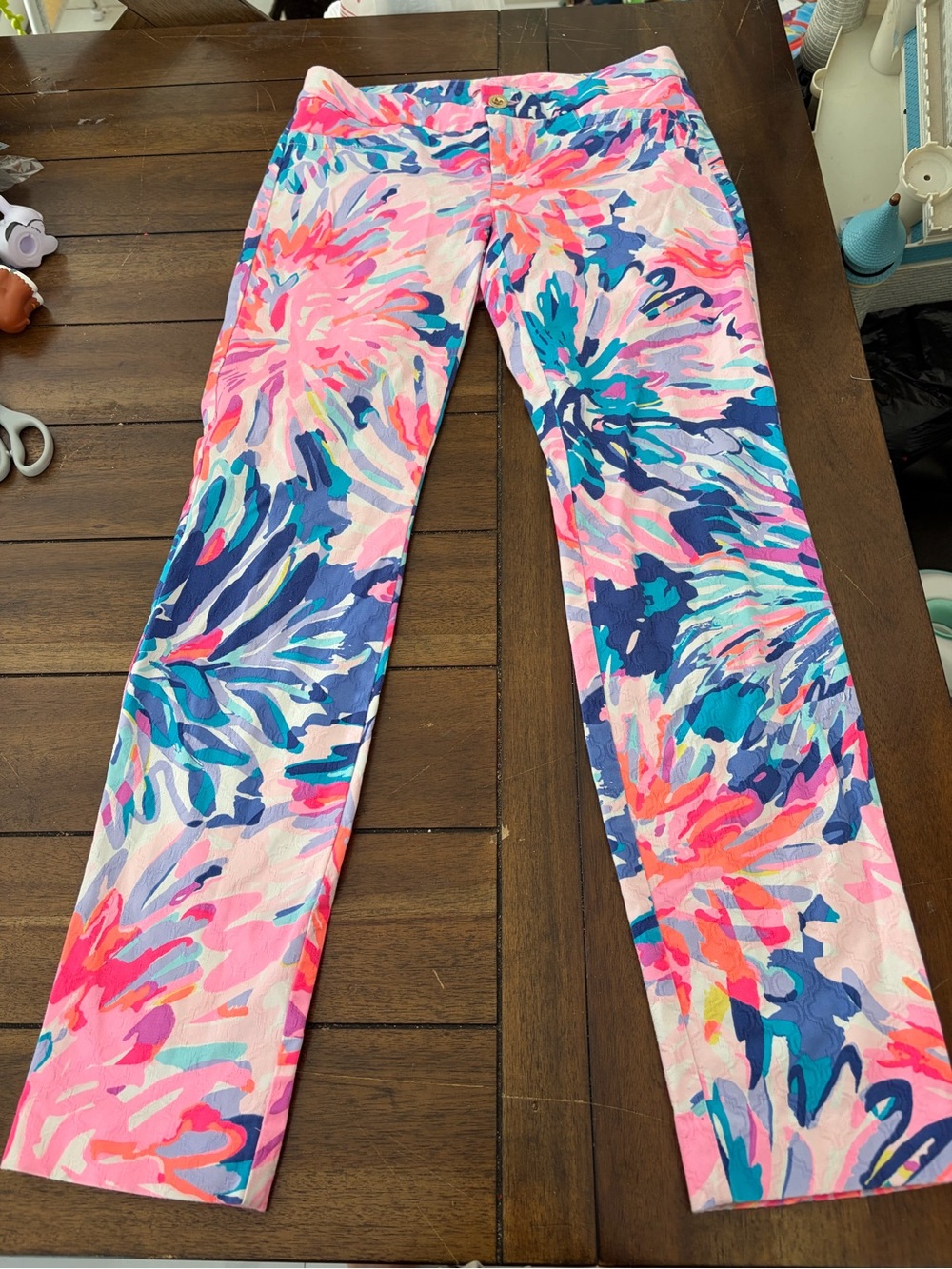 LILLY PULITZER Kelly Wom 2 Classic Tropical Skinny Stretch Ankle Pant